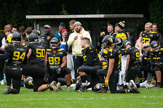 Sportfotografie American Football Playoff Spiel GFL2 Münster Blackhawks Berlin Spandau Bulldogs