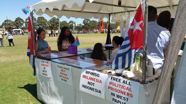 Foto Dukungan Papua Merdeka, Fiji Day Sydney Australia 