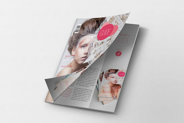 Magazine Mockup Cover PSD