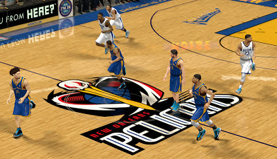 NBA 2K13 New Orleans Pelicans Court Logo & Jerseys