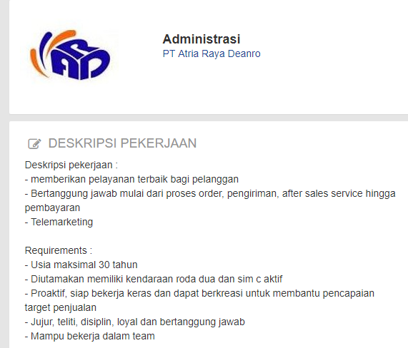 Tugas Staff Admin Indomart : Lowongan Kerja SMA SMK D3 S1 ...