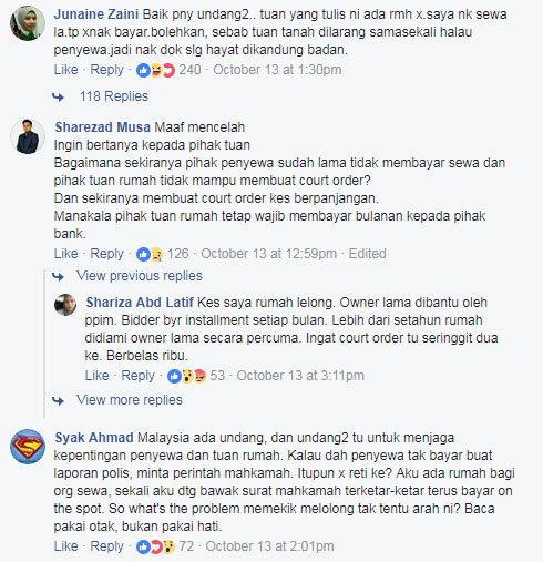 Tuan rumah tak boleh halau penyewa, ia merupakan satu 