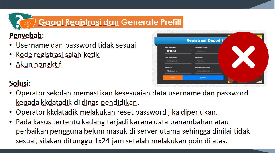 Studi Kasus Tentang Penyebab Masalah dan Solusinya pada Dapodik 2018