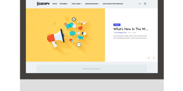 Devify Blogger Template Premium, Free Download In 2023