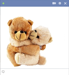 Teddy Bears Hugging Emoticon