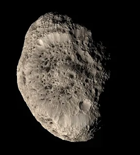 Hyperion as photographed by the Cassini spacecraft