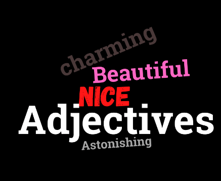 Adjectives are words that modify or describe nouns or pronouns. Adjectives make your writing and speaking more specific. Words like blue, beautiful, great, ten, this, etc, are adjectives.