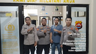 Antisipasi Gangguan Kamtibmas, Polsek Cikedal Polres Pandeglang Siap Siaga Mako