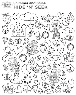 Shimmer and Shine Party Free Printable Coloring Pages. 