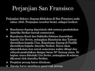 Isi Perjanjian San Fransisco 8 September 1951 Terlengkap