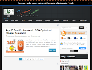 Beautiful ( UTPAKISTAN ) Style SEO Friendly Premium Blogger Template Free