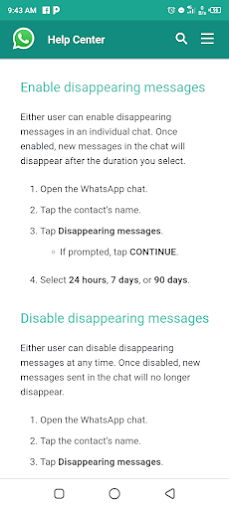 How To Set New Disappearing Messages Option? WhatsApp Explained