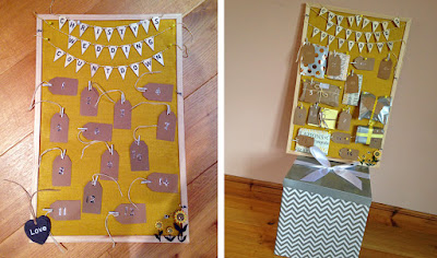 DIY wedding countdown advent calendar