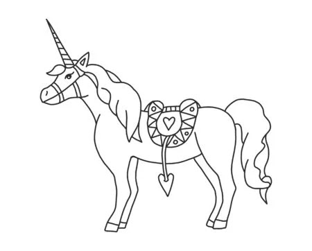 Unicorn Coloring Pages Christmas