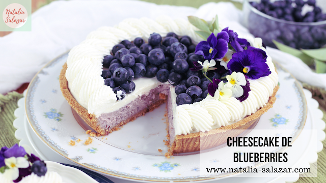 Blueberry cheesecake receta en español