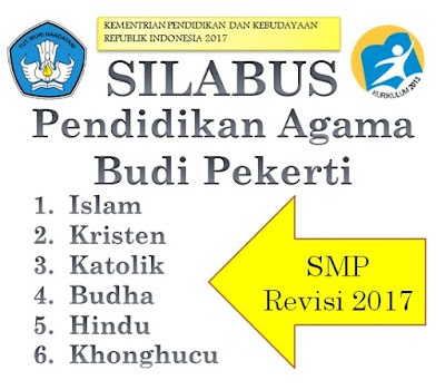 Silabus Pendidikan Agama Islam, Kristen, Katolik, Budha, Hindu dan Khonghucu SMP Revisi 2017