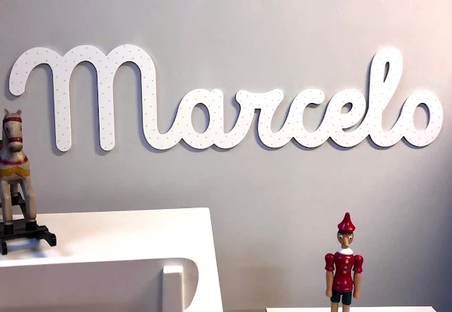 Nombres para decoración infantil ,pintados a mano