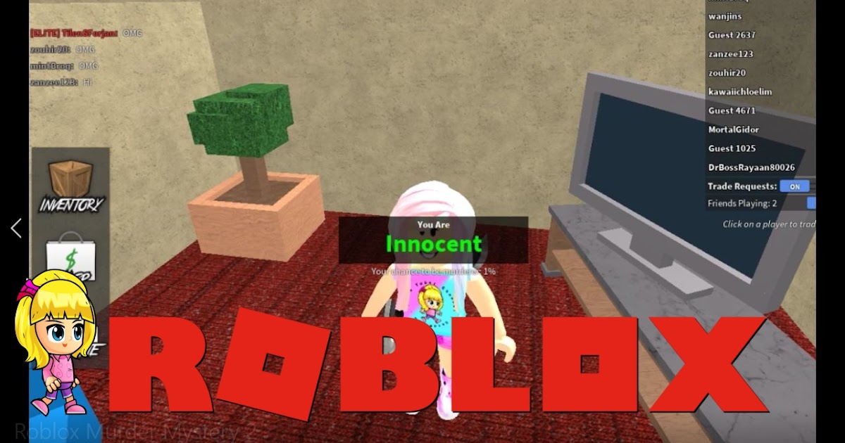 Chloe Tuber Roblox Murder Mystery 2 Gameplay Innocent Win - how to turn invisible in roblox mm2