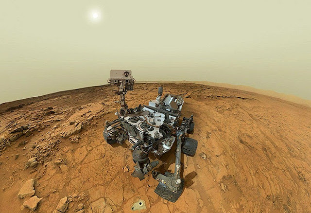 selfie da sonda Curiosity em Marte