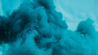 HD Wallpaper Abstract, Smoke, Blue Cloud