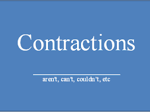 Contractions - Singkatan Dalam Bahasa Inggris