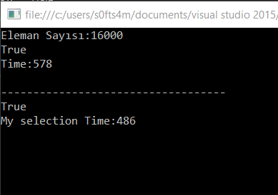 Iyilestirilmis Selection Sort