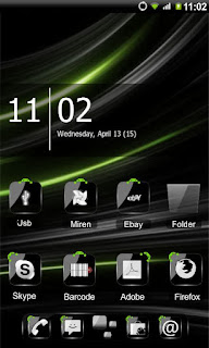 Tampilan Theme Crystal Black HD