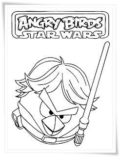 Ausmalbilder Angry Birds Star Wars zum Ausdrucken