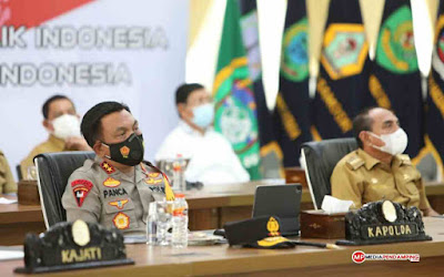 Kapolda Sumatera Utara Ikuti Video Conference Bersama Presiden RI Secara Virtual