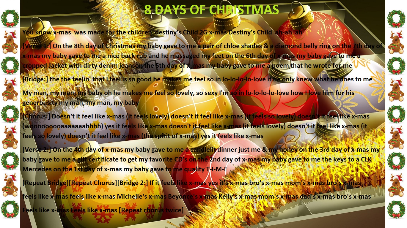 to add them here for the rest of the world to enjoy Feel free to save the slides and view them full screen Have fun with these Christmas lyrics