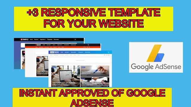+3 Responsive template for your website to get instant approved of Google AdSense