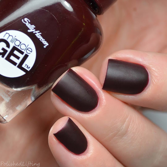 oxblood matte nail polish