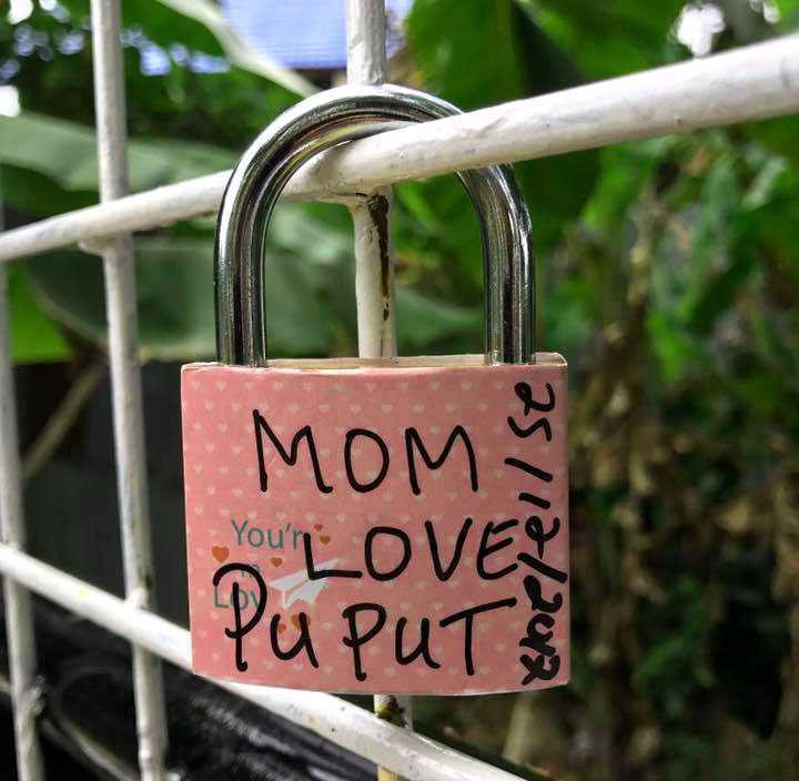 Gembok cinta di Serantung Water Park