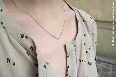 Collier fin doré Trois Petits Points paris
