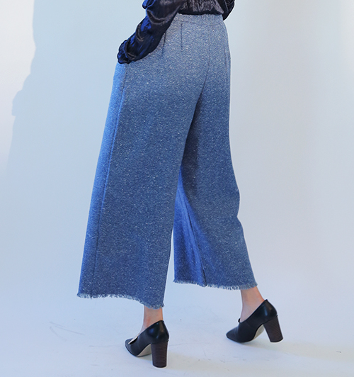 Frayed Hem Wide Leg Pants