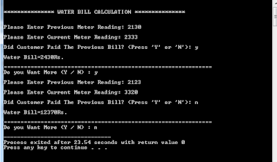 Compute Water Billing System