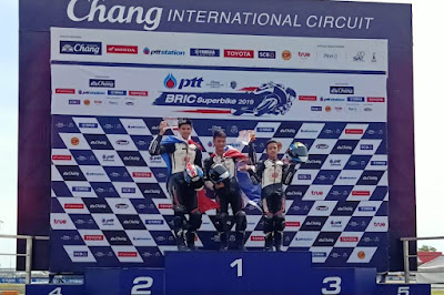 Herlian Dandi (kanan) raih podium 3 Thailand Talent Cup (TTC) seri 3