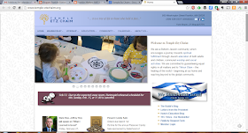 screen grab of Temple Etz Chaim webpage