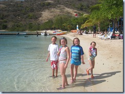 Kids on beach at the Bight