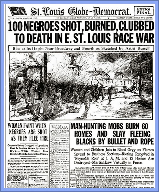 Race Riot Newspaper Headlines In The USA