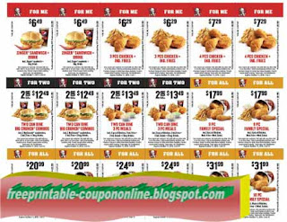 Free Printable Kfc Coupons