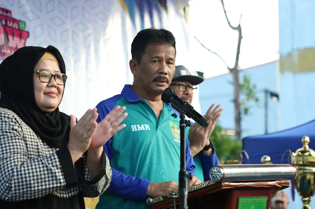 Buka Turnamen Volley Ball, Rudi : Jadikan Turnamen Ini untuk Mengukir Prestasi dan Mempererat Silaturahmi