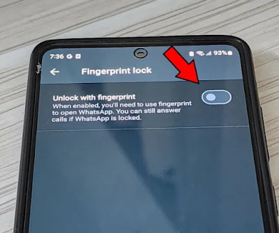 Unlock with fingerprint