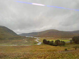 Views of Highlands valleys from the bus window.