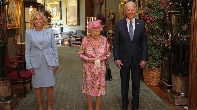 President Joe Biden reviews an honorable gatekeeper subsequent to showing up to meet England's Sovereign Elizabeth II at Windsor Palace close to London, Sunday, June 13, 2021. (AP Photograph/Matt Dunham, Pool) (AP Photograph/Matt Dunham, Pool)