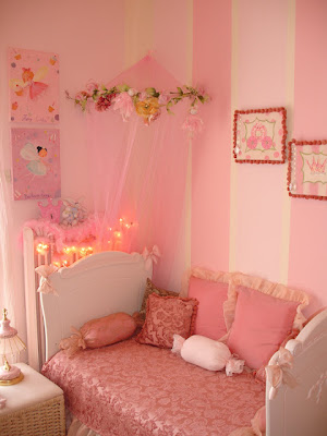 dormitorio rosa para niña