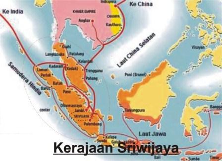 Letak geografis Kerajaan Sriwijaya