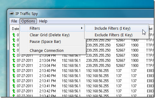 IP Traffic Spy : Monitor Incoming And Outgoing Network Traffic