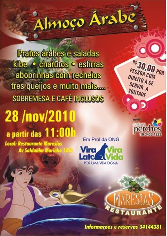 almoço arabe