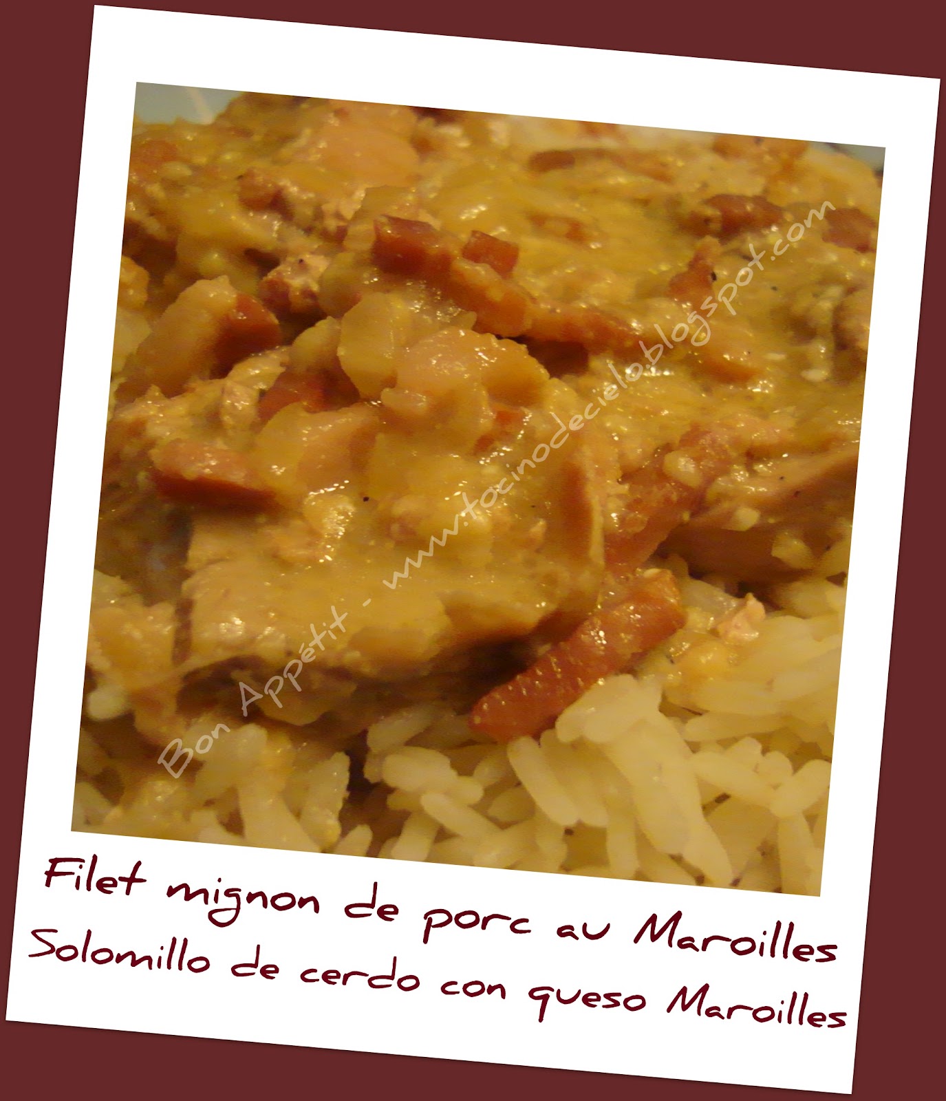 Bon Appetit Filet Mignon De Porc Au Maroilles Solomillo